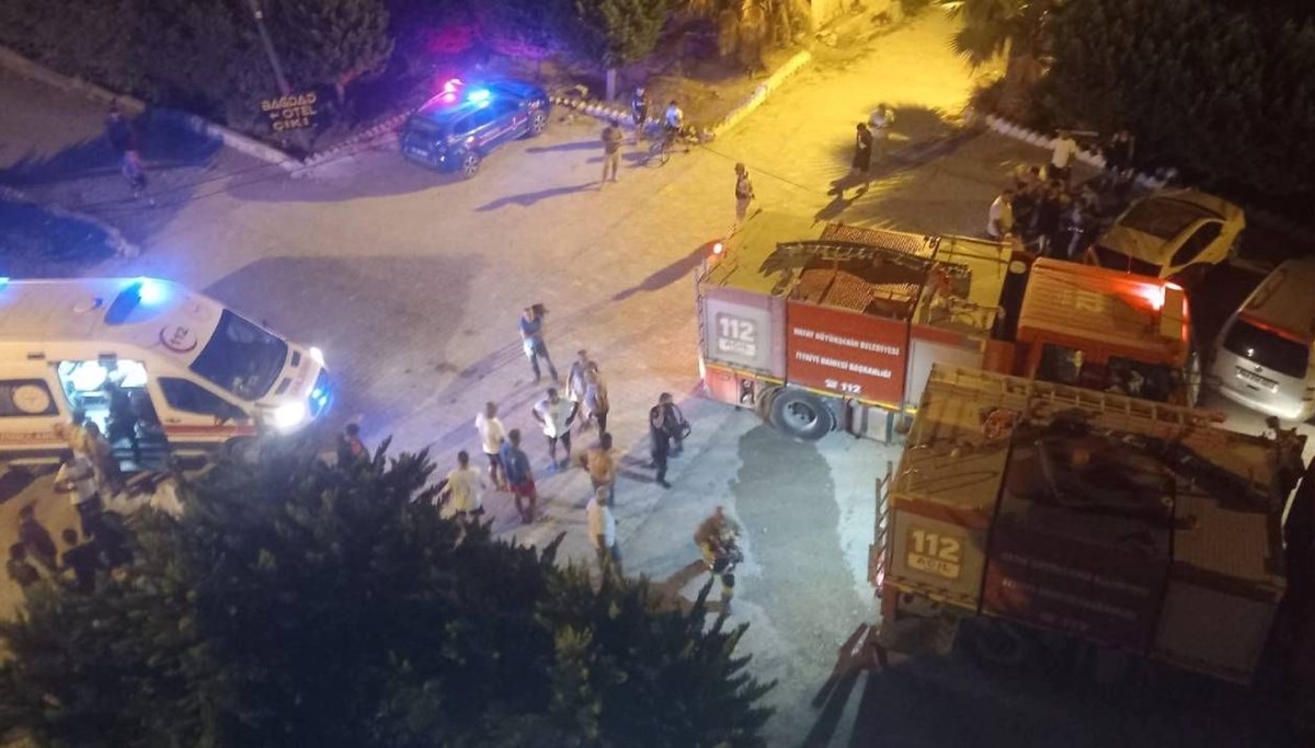 Hatay'da otel yangını
