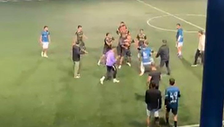 Halı saha maçında kavga