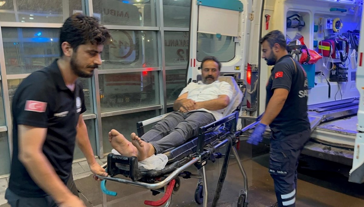 Akrebin soktuğu kişi hastaneye kaldırıldı