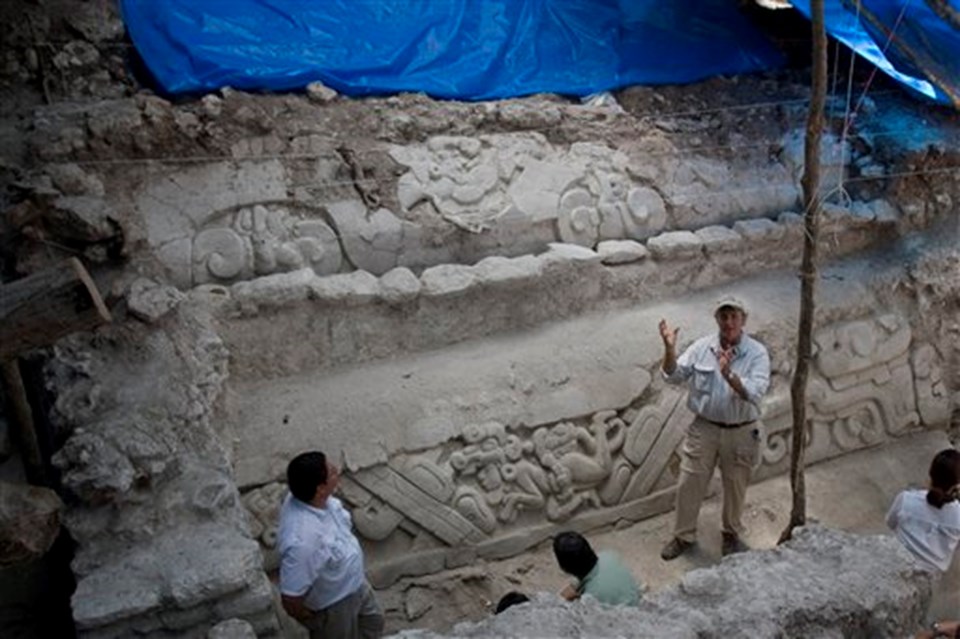 Mayalardan kalma 2300 yıllık friz bulundu - 2