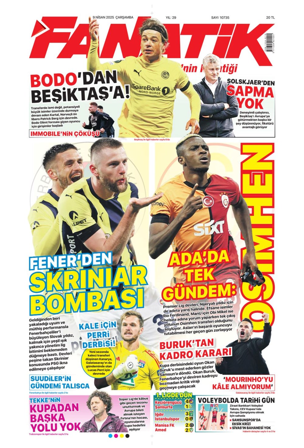 "Kevin De Bruyne derbisi" (9 Nisan 2025 spor manşetleri) - 3