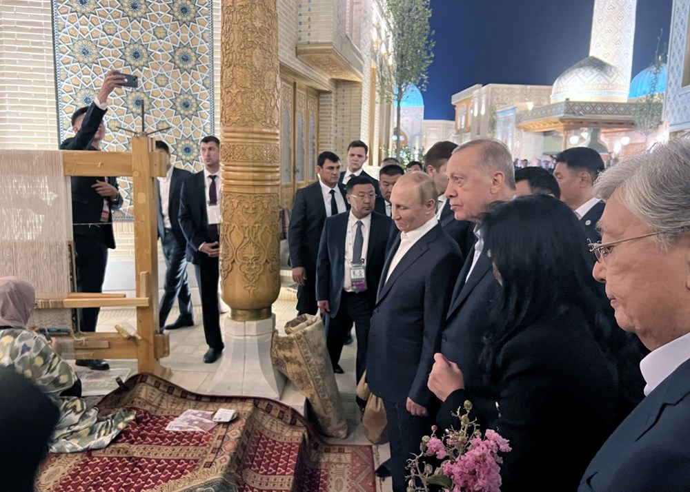 Cumhurbaşkanı Erdoğan Şanghay İşbirliği Örgütü Zirvesi için Özbekistan'da - 5
