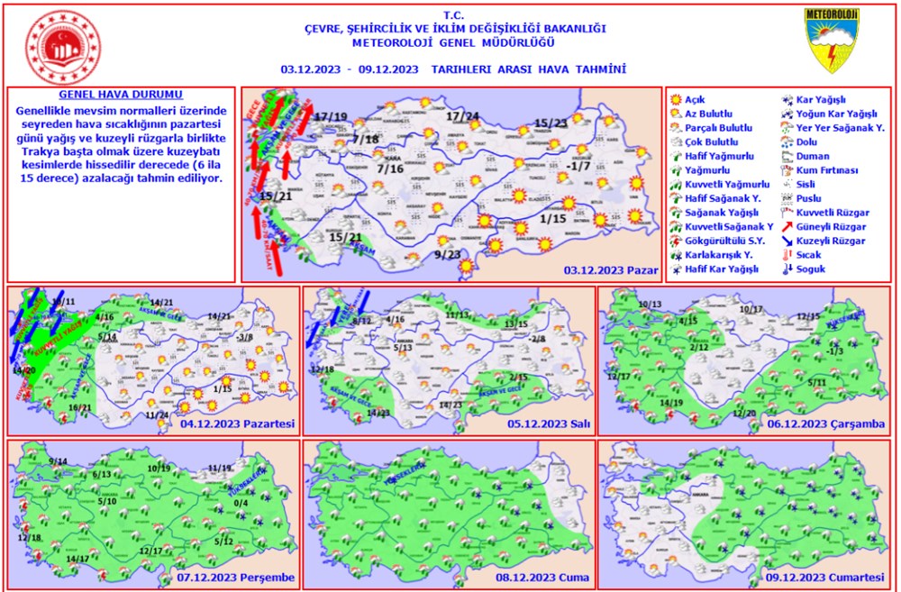 Sıcaklıklarda büyük düşüş (Yeni haftada hava nasıl olacak?) - 4