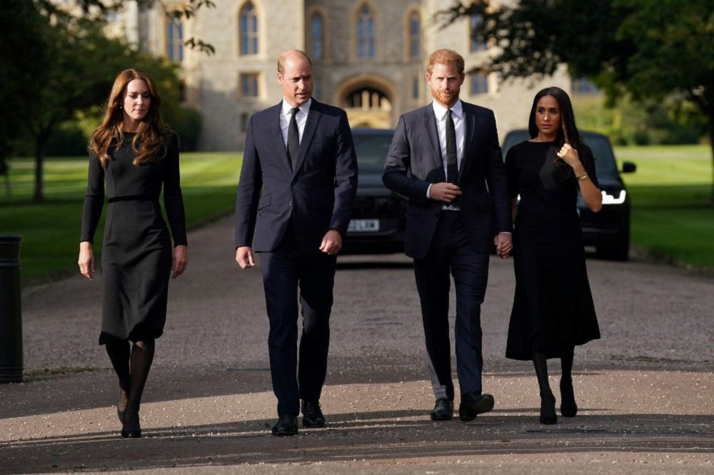 Meghan Markle ve Prens Harry uzun bir aradan sonra Prens William ve Kate Middleton ile bir arada - 3
