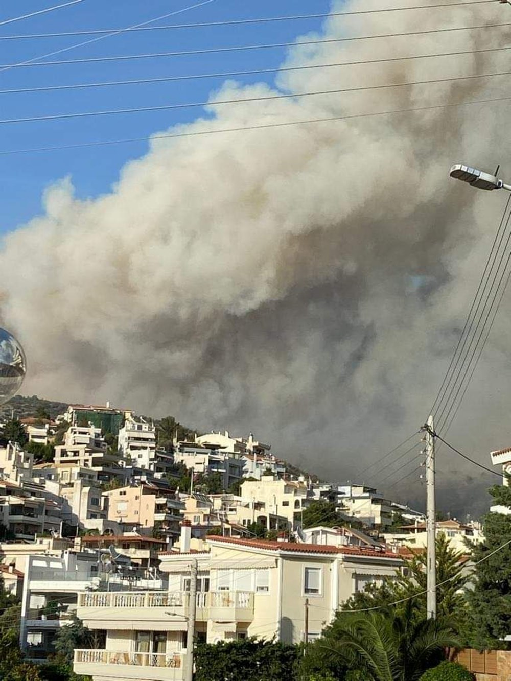 Yunanistan'da büyük yangın: Bazı bölgeler tahliye edildi - 10