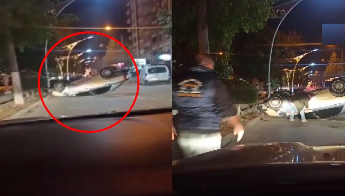 Sosyal medyada canlı yayındayken kazayı görüntüledi