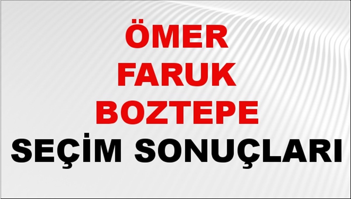 Ömer Faruk Boztepe Seçim Sonuçları 2024 Canlı: 31 Mart 2024 Türkiye Ömer Faruk Boztepe Yerel Seçim Sonucu ve İlçe İlçe YSK Oy Sonuçları Son Dakika Ömer Faruk Boztepe Seçim Sonuçları 2024 Canlı: 31 Mart 2024 Türkiye Ömer Faruk Boztepe Yerel Seçim Sonucu ve İlçe İlçe YSK Oy Sonuçları Son Dakika