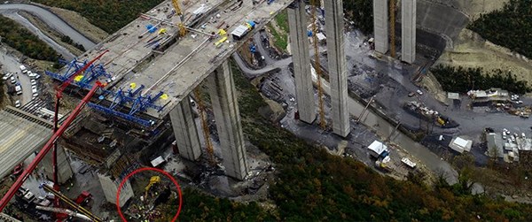 Facia nasıl oldu? (Viyadük inşaatında kaza)