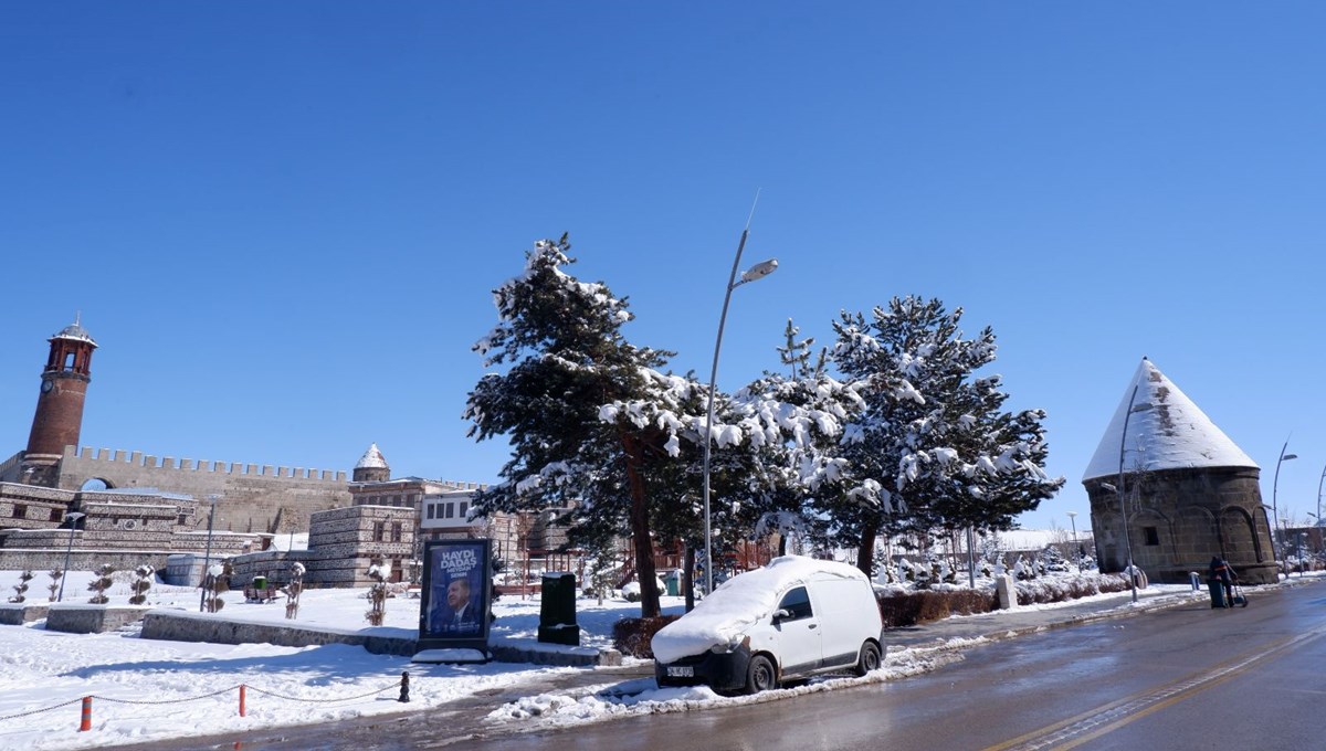 Erzurum’da 45 köy yolu kapalı