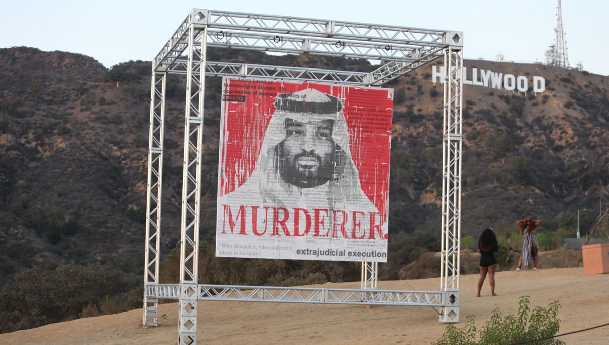 Cemal Kaşıkçı'nın ölüm yıl dönümünde Hollywood'da enstalasyon