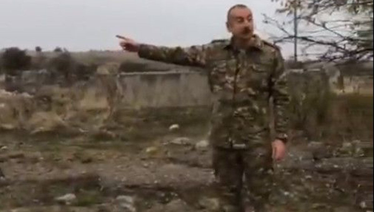 Azerbaycan Cumhurbaşkanı Aliyev, işgalden kurtarılan Fuzuli ve Cebrail'i ziyaret etti