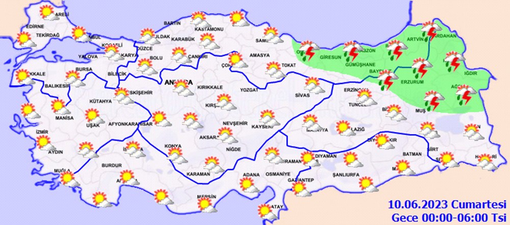 Meteorolojiden 24 il için sarı kodlu uyarı (Bugün hava nasıl olacak?) - 7