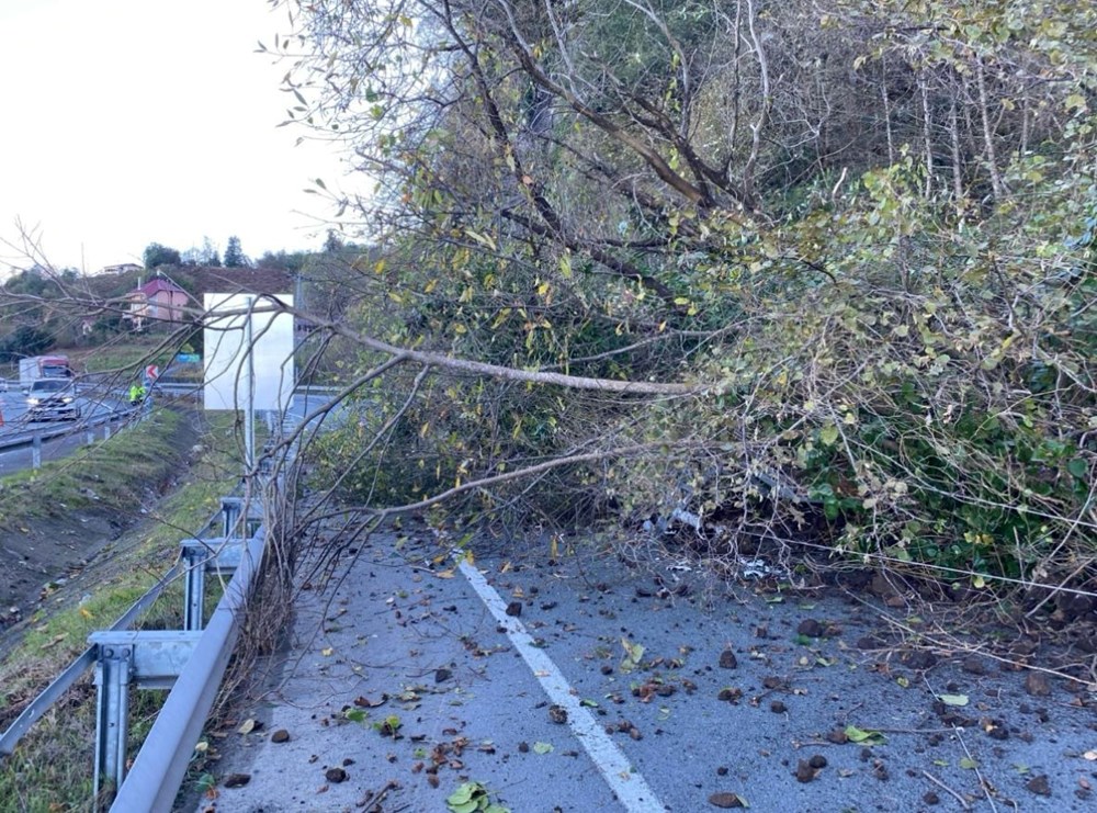 Karadeniz Sahil Yolu'nda heyelan - 2