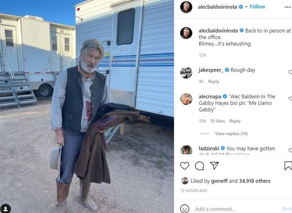 Alec Baldwin'in sette kurusıkı silahla 1 kişiyi öldürdüğü kaza sonrası ilk görüntüler - 6
