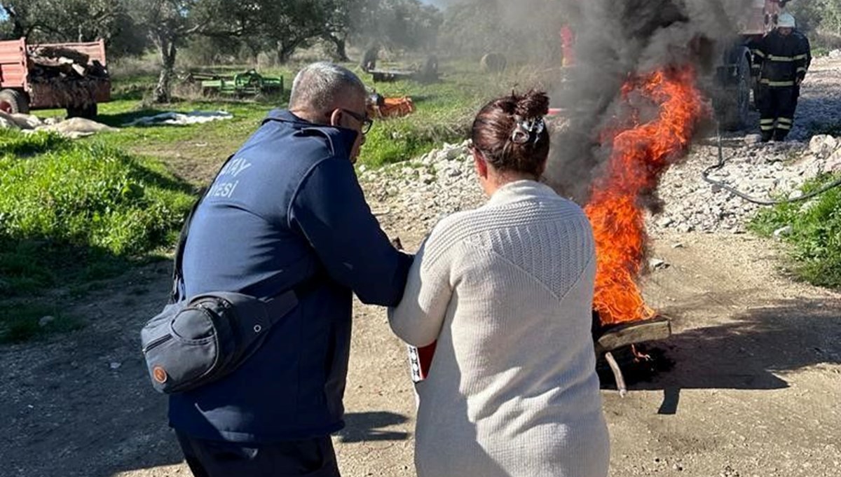 Hatay’da gönüllü kadınlara yangından korunma eğitimi Hatay’da gönüllü kadınlara yangından korunma eğitimi