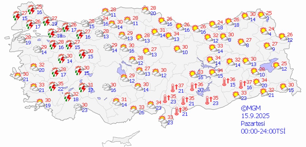 Meteoroloji yeni haftalık raporunu yayımladı: İstanbul dahil yağmur geliyor - 8