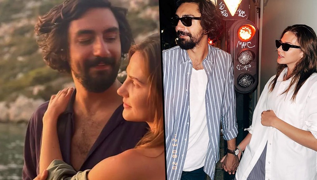Alina Boz ile Umut Evirgen'den el ele mutluluk pozu Alina Boz ile Umut Evirgen'den el ele mutluluk pozu