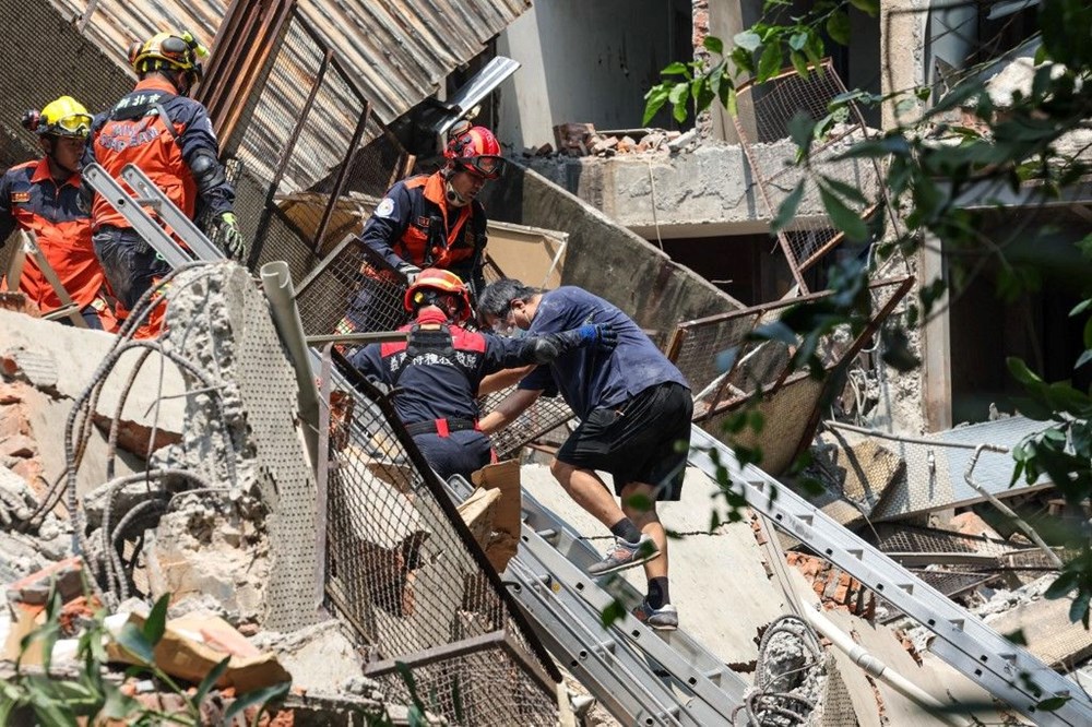 Tayvan'da 7,4 büyüklüğünde deprem: Son 25 yılın en büyüğü - 1