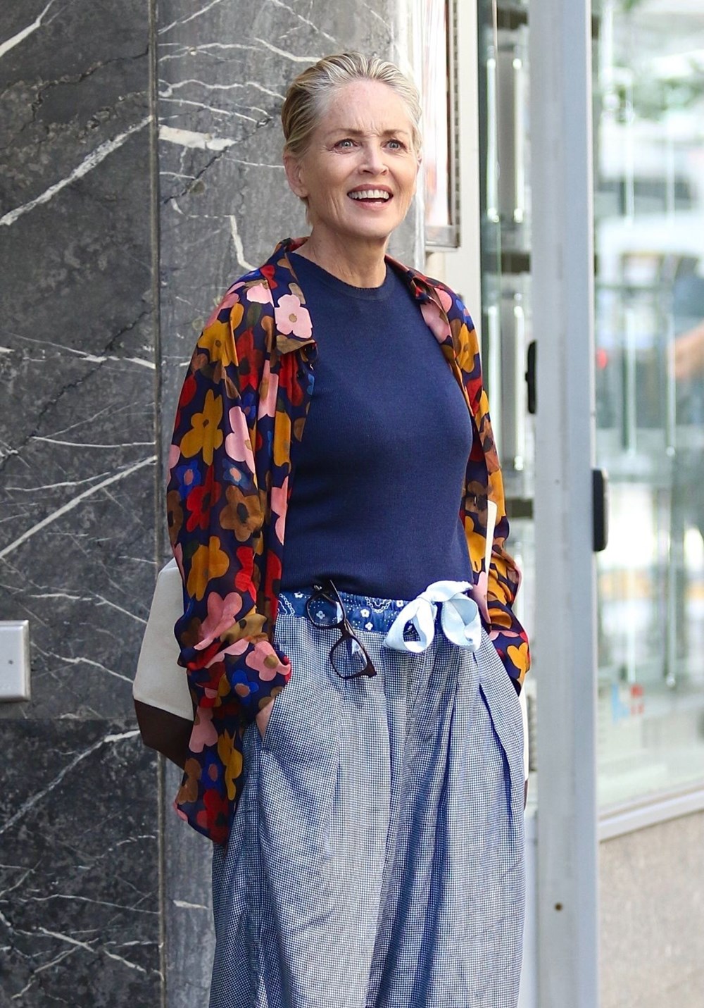 Sharon Stone Was Taking Guests' Temperatures at Her Birthday Party