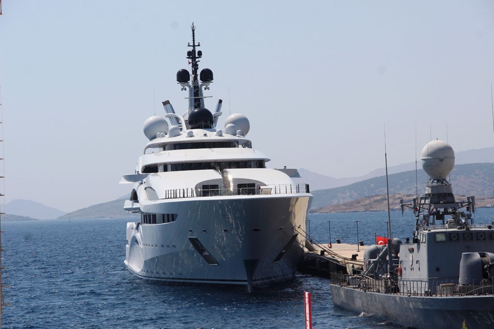 Katar Emirinin süper lüks yatı Bodrum'da - 2