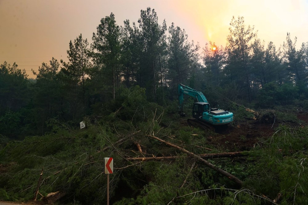 Marmaris'teki orman yangını kontrol altına alındı - 5