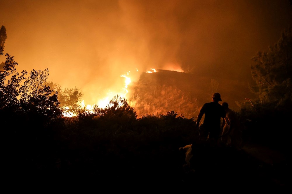 çanakkale'de orman yangını
