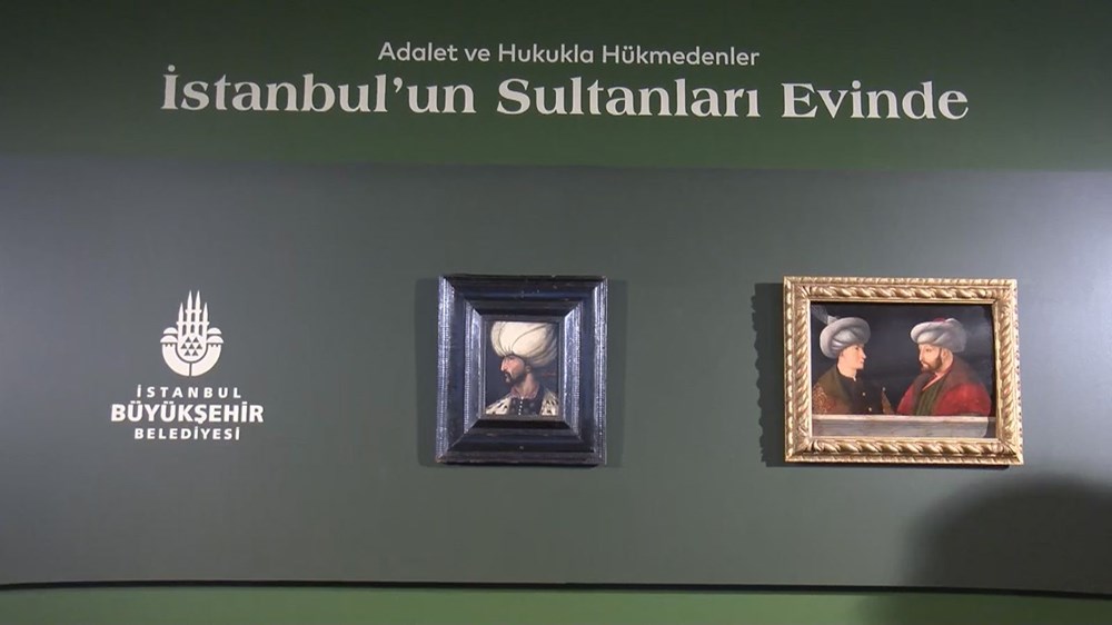 Kanuni Sultan Süleyman portresi Fatih Sultan Mehmet'in portresinin yanında - 4