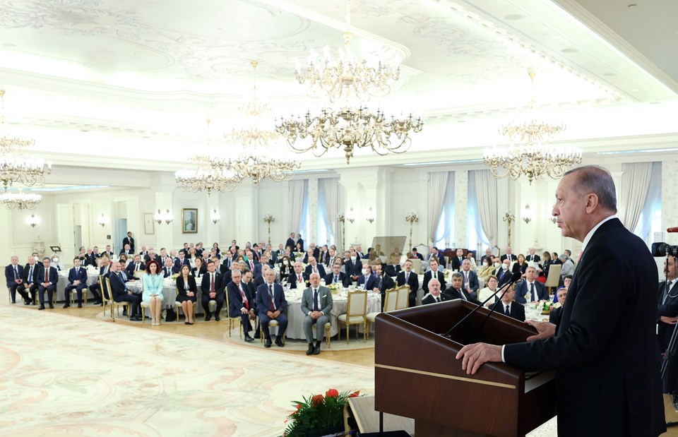 Cumhurbaşkanı Erdoğan, büyükelçileri Çankaya Köşkü'nde kabul etti.