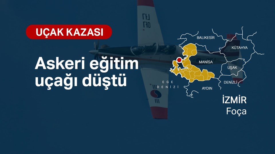SON DAKİKA HABERİ: İzmir'de askeri uçak düştü - 1