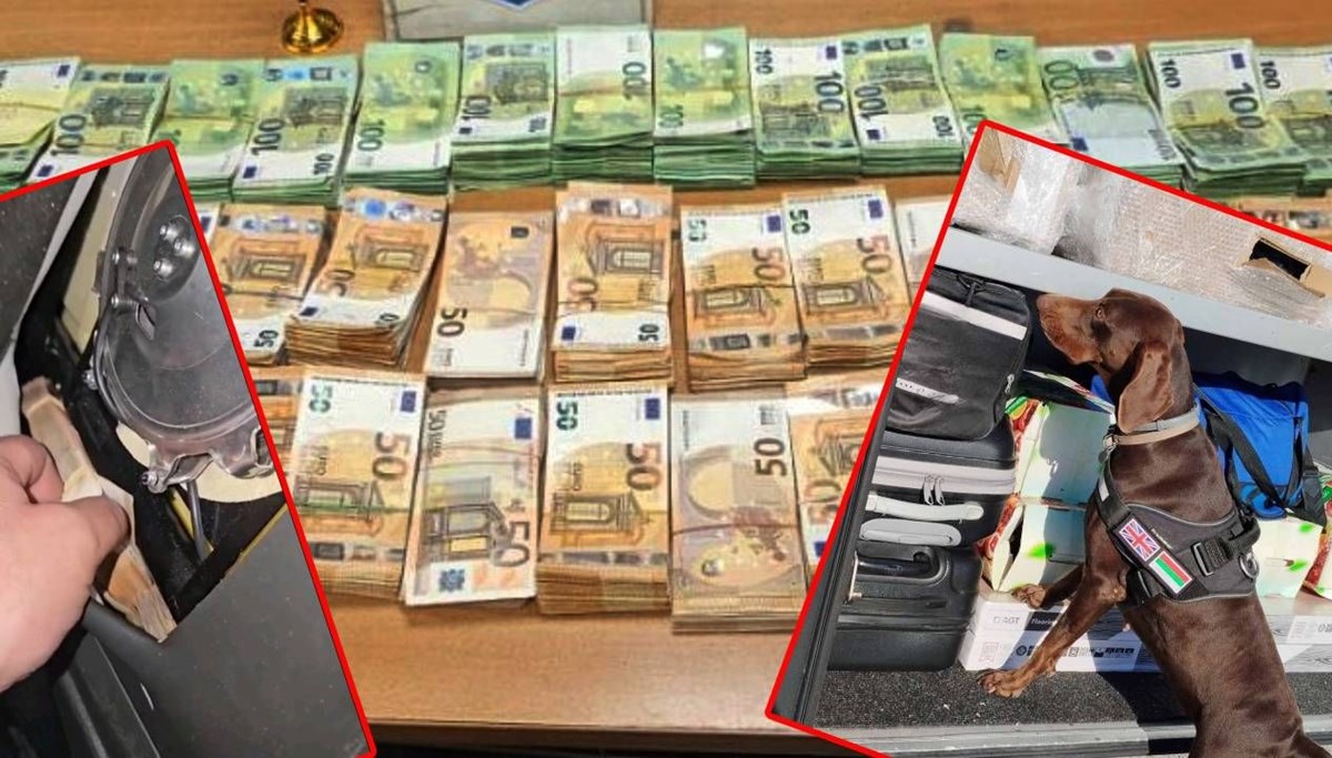 Binlerce euro ele geçirildi