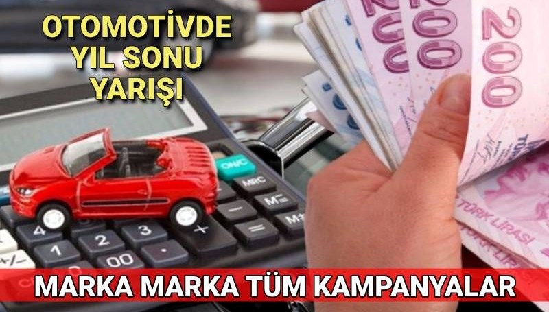 Otomotiv pazarında yıl sonu kampanya yarışı: İndirim, takas desteği ve sıfır faiz imkanı (Marka marka tam liste 2024 sıfır otomobil kampanyaları)