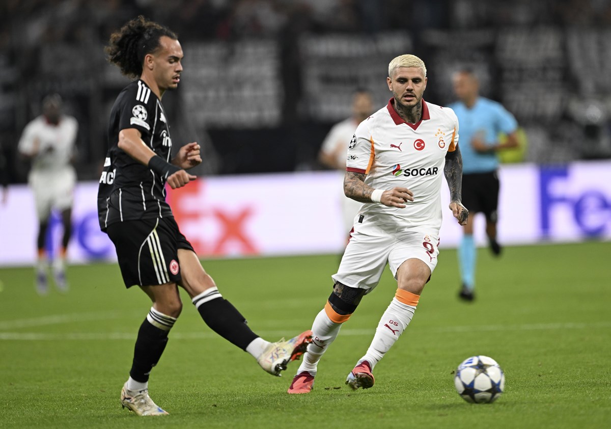 Frankfurt-Galatasaray maçından bir kare