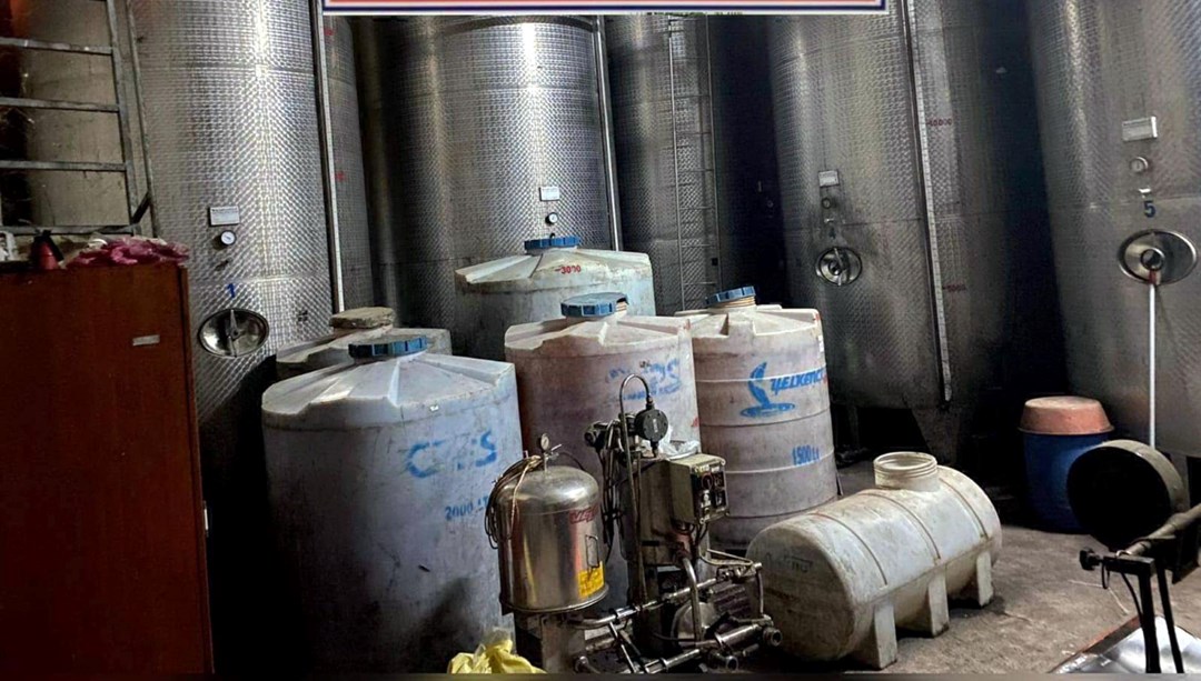 Şarköy'de 72 bin litre sahte şarap ele geçirildi