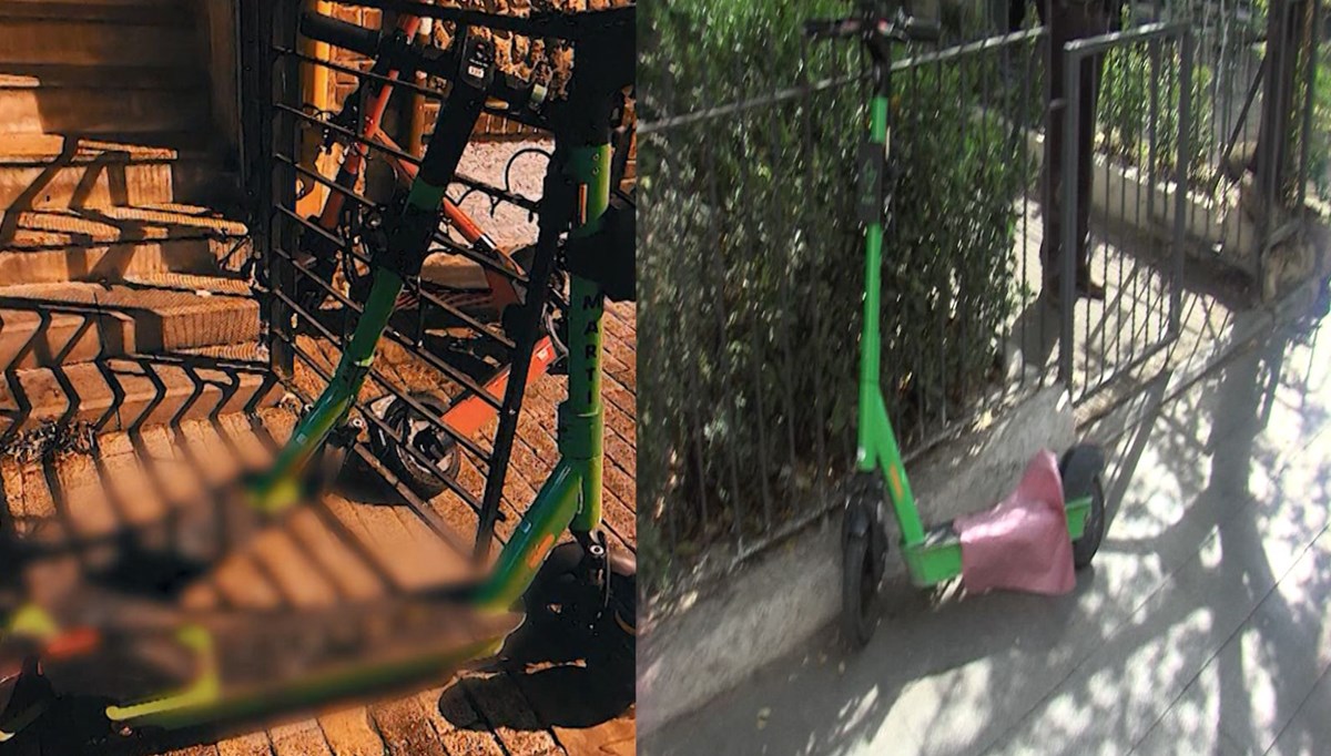 Kaldırımlarda scooter işgali: Yayalara yol kalmadı