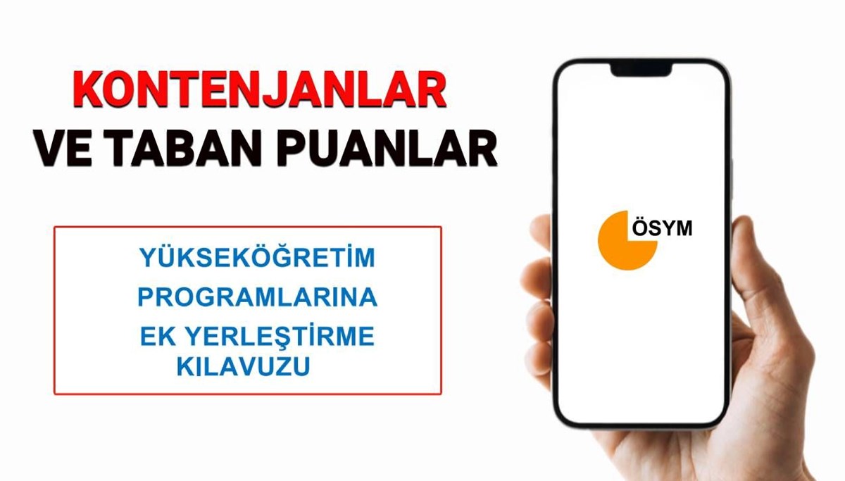 YKS ek tercih kılavuzu 2025 açıklandı: YKS ek tercih boş kontenjanlar ve taban puanları