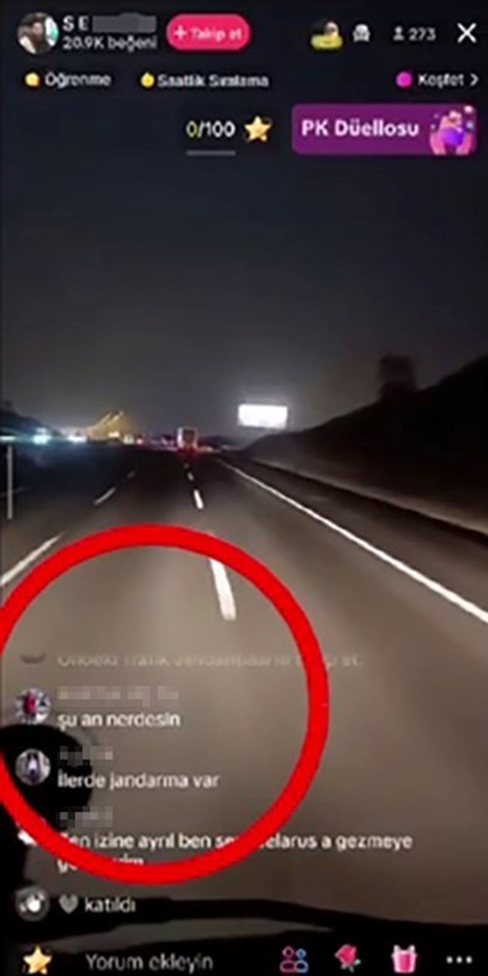 Trafik jandarmasından şoföre "TikTok" cezası - 1