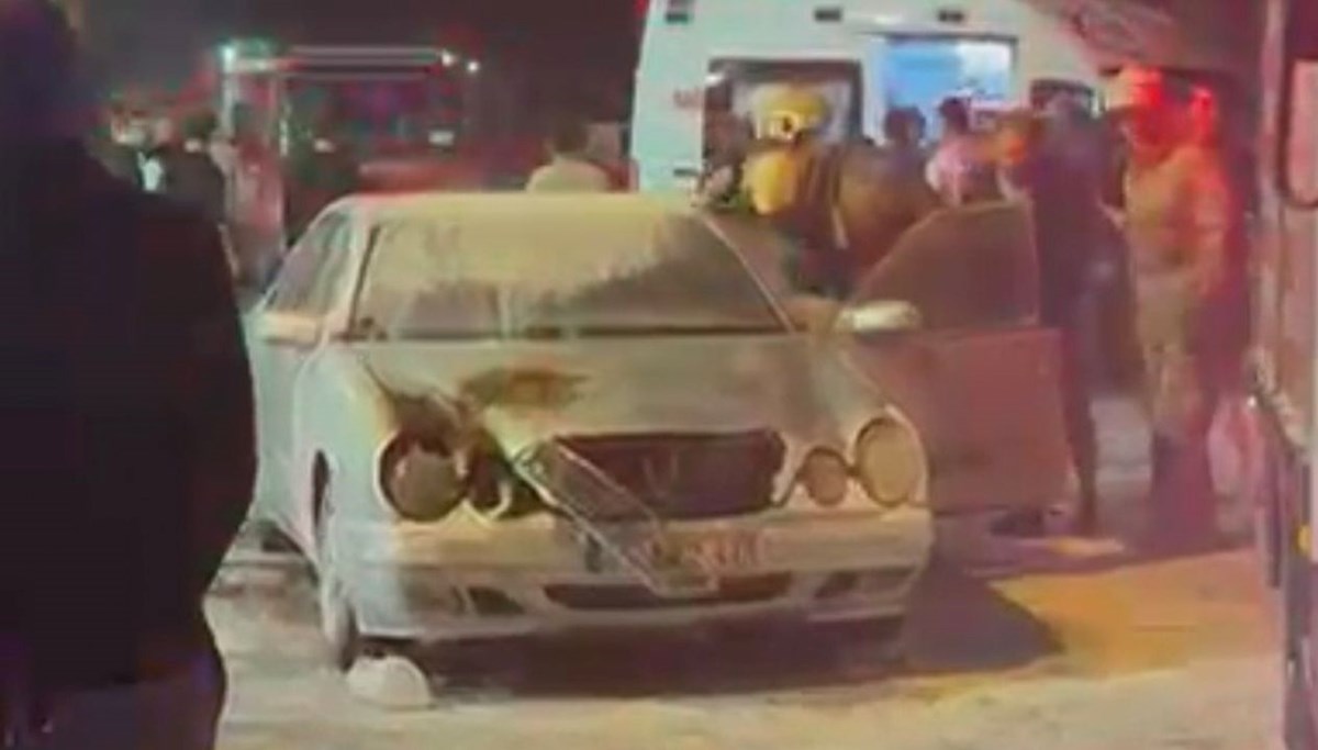 Aracını ateşe verdi, ağır yaralandı