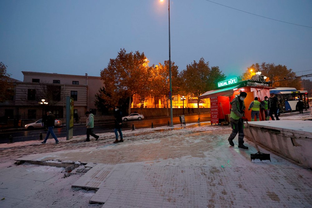 Başkent güne kar ile uyandı - 14