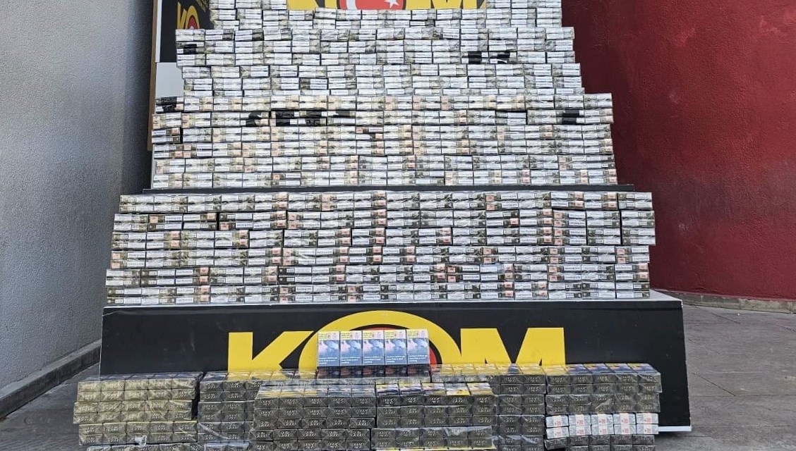 9 bin paket kaçak sigara ele geçirildi