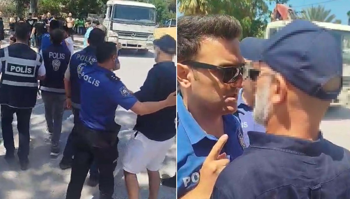 Üç günlük süre doldu, Bodrum'da 7 saat süren arbede yaşandı