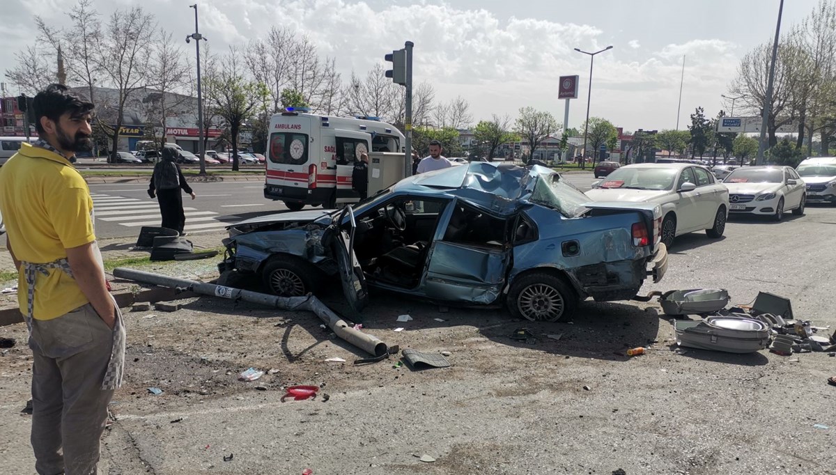 Kayseri'de trafik kazası Kayseri'de trafik kazası