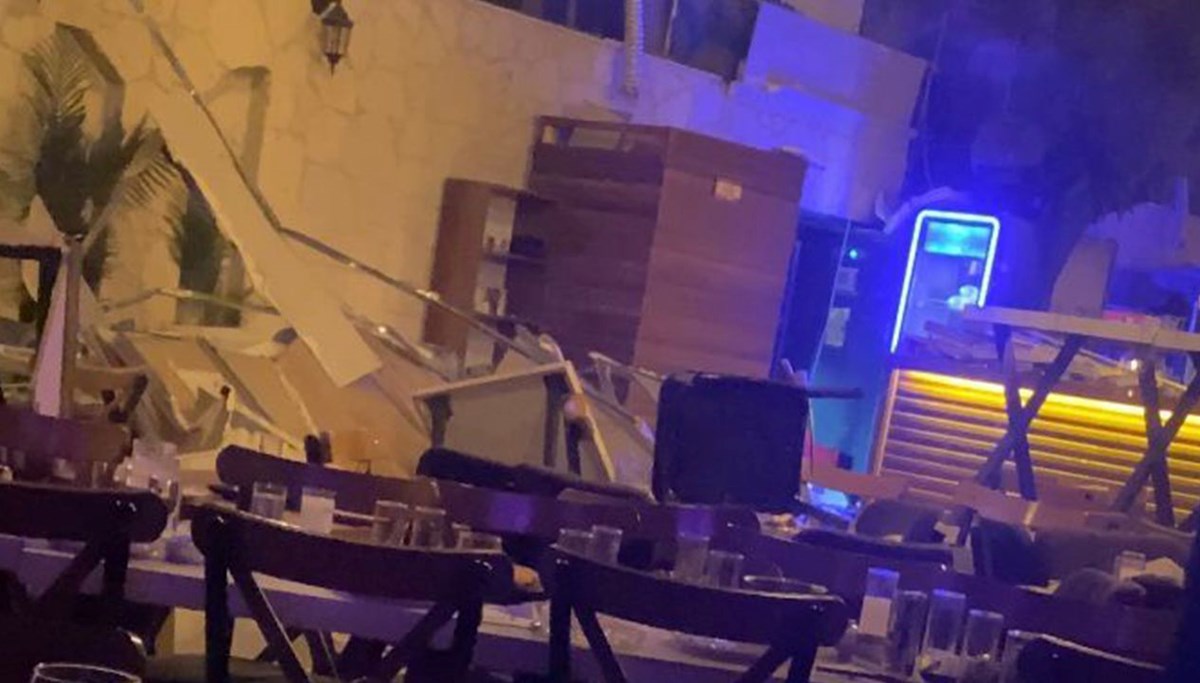 Mekanında dekor duvarı çöktü: 6 yaralı