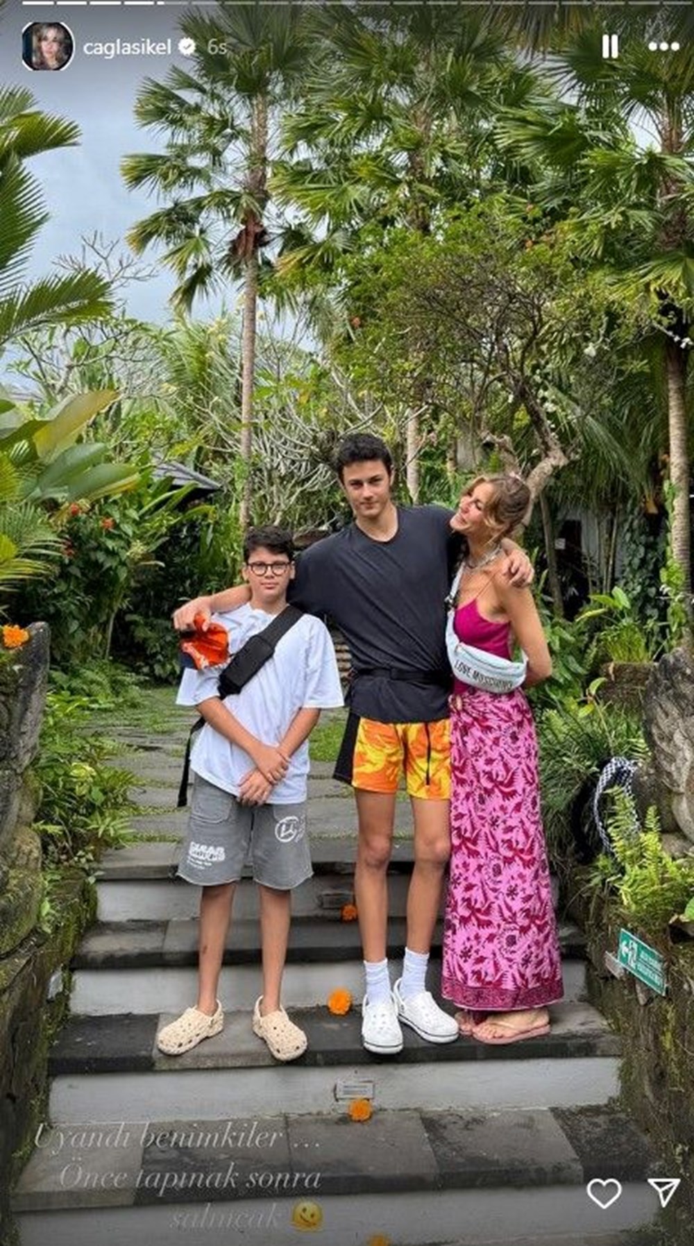 Çağla Şıkel ile oğulları Bali'nin tadını çıkarıyor - 4