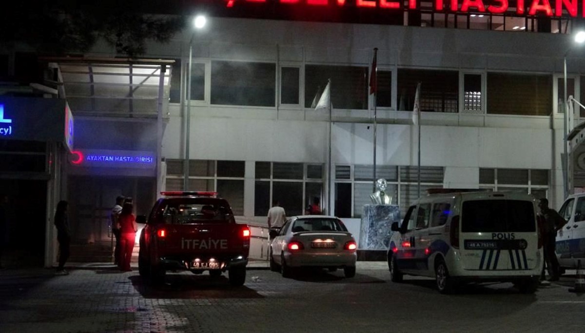 Muğla’da hastanede korkutan yangın Muğla’da hastanede korkutan yangın