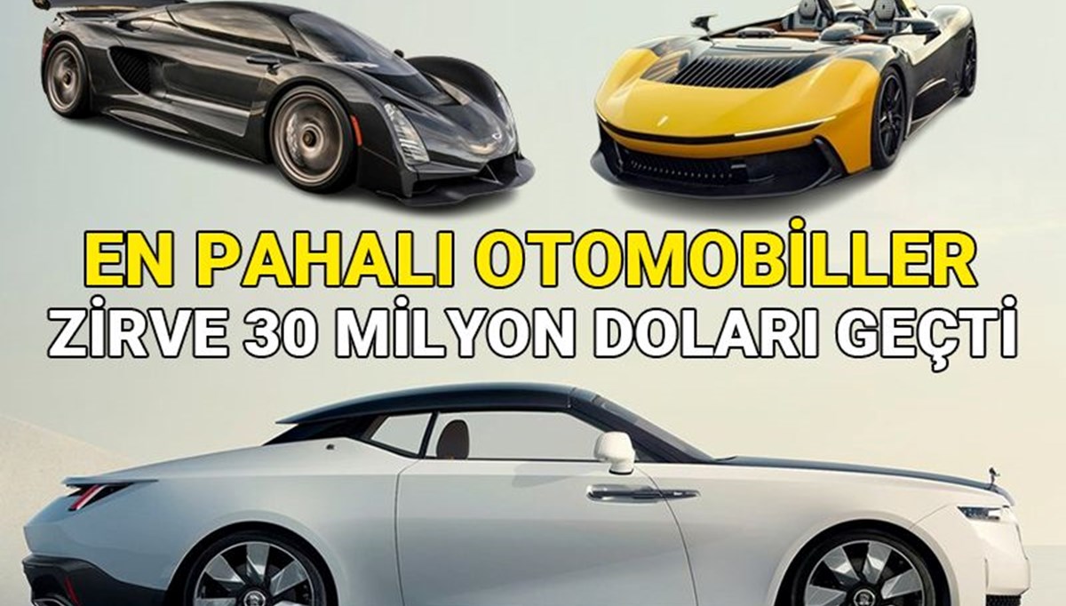 Dünyanın en pahalı otomobilleri: Zirve 30 milyon doları geçti