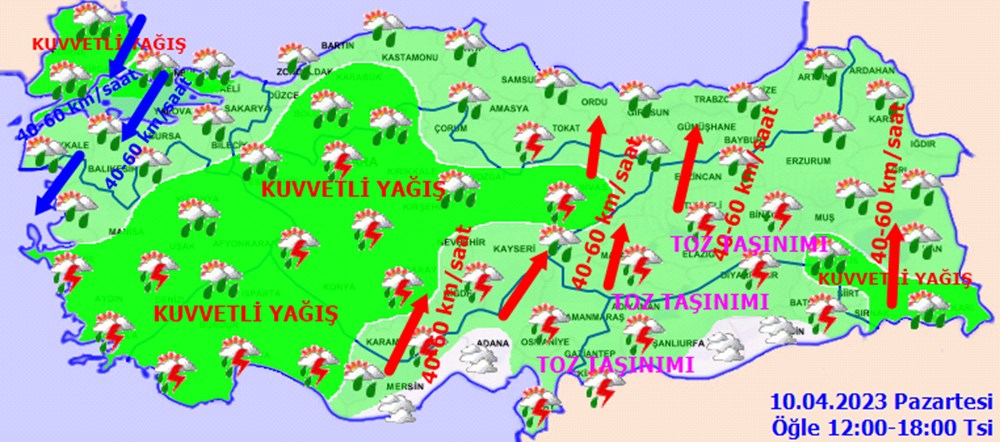 Türkiye'nin tamamı sağanak yağışlı: Meteoroloji'den 15 il için uyarı - 5