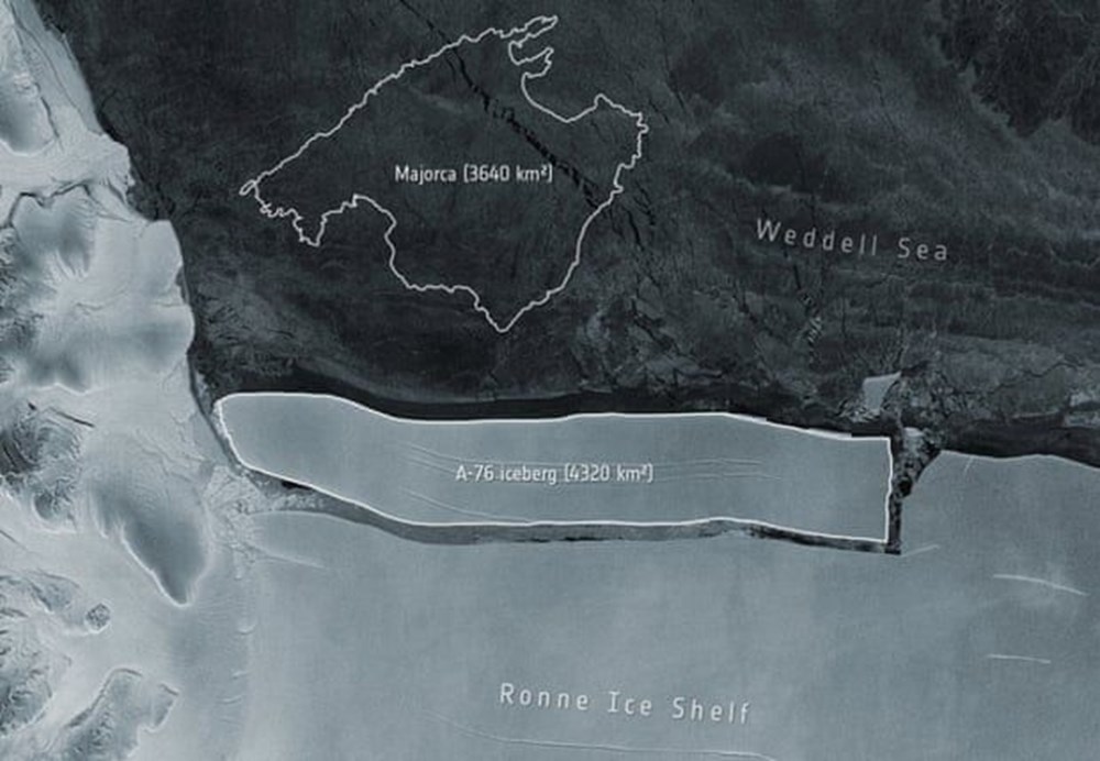 Dünyanın en büyük buzdağı Antarktika’dan koptu: Neredeyse İstanbul büyüklüğünde - 1