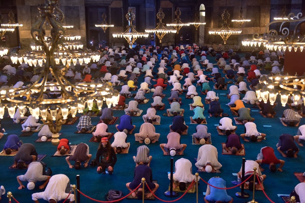 Ayasofya-i Kebir Cami-i Şerifi'nde 86 yıl sonra ilk bayram namazı - 9