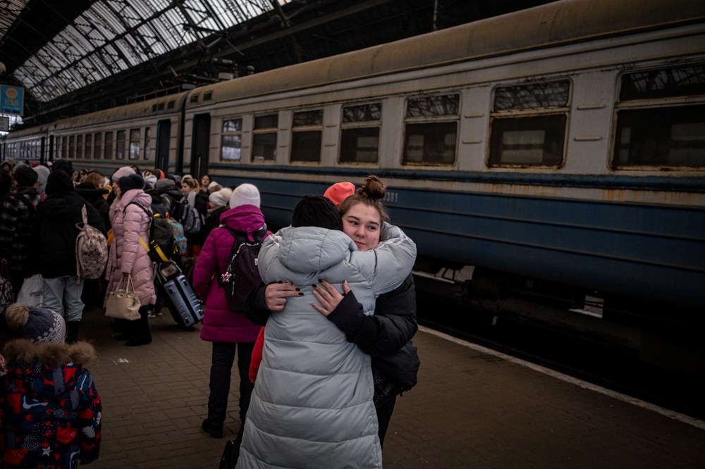Rus saldırısından kaçış: Lviv tren istasyonunda endişeli bekleyiş - 39
