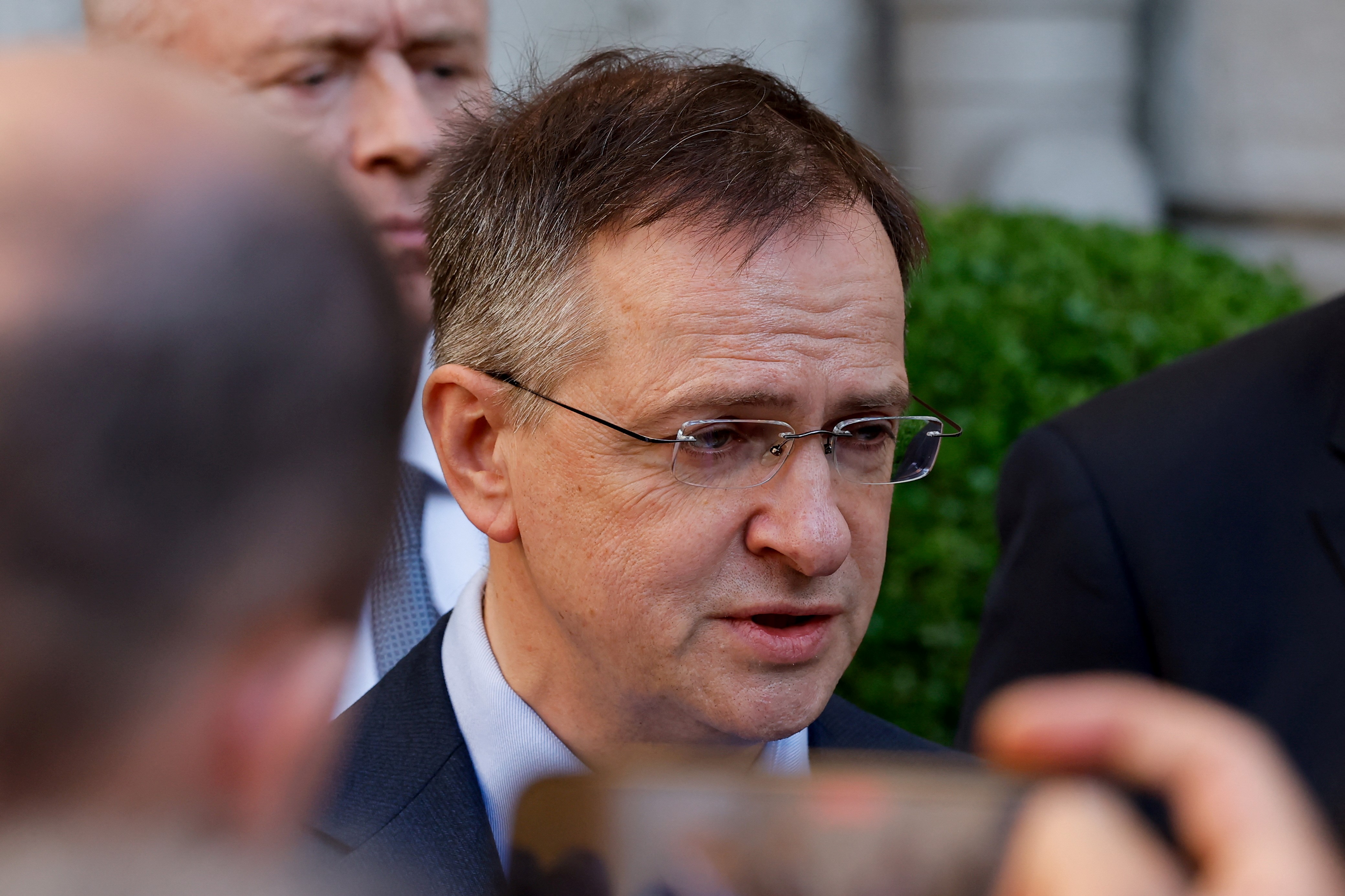 Rus heyetine başkanlık eden Vladimir Medinskiy.
